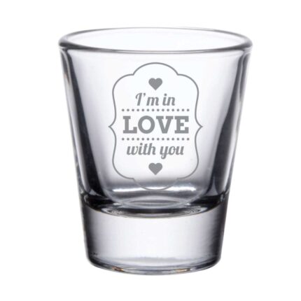 Be Mine Forever Engraved Shot Glasses - Set of 4 - Image 5