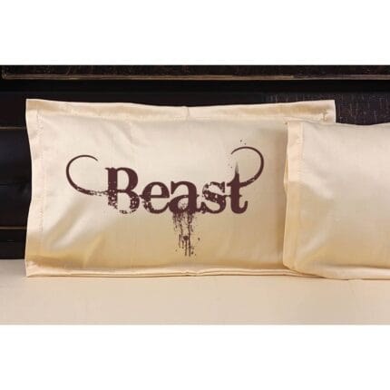 Beauty and Beast Couple Bedsheet with Pillow Covers - Image 10