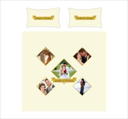 Personalized Photo Bed Sheet for Couple - Image 12
