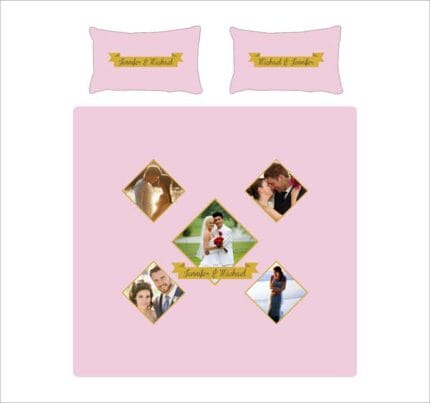 Personalized Photo Bed Sheet for Couple - Image 10