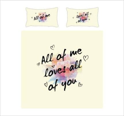 All Of Me Loves all of You Romantic Couple Bedding Set - Image 20