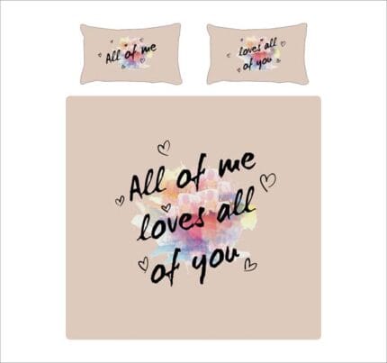 All Of Me Loves all of You Romantic Couple Bedding Set - Image 14