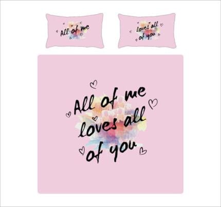 All Of Me Loves all of You Romantic Couple Bedding Set - Image 13