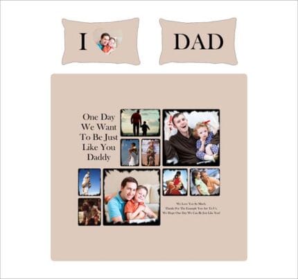 Personalized Photo Bedsheet for Loving Dad - Image 9