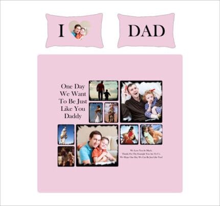 Personalized Photo Bedsheet for Loving Dad - Image 8