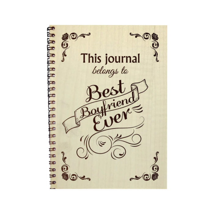 Engraved Best Boyfriend Ever Diary