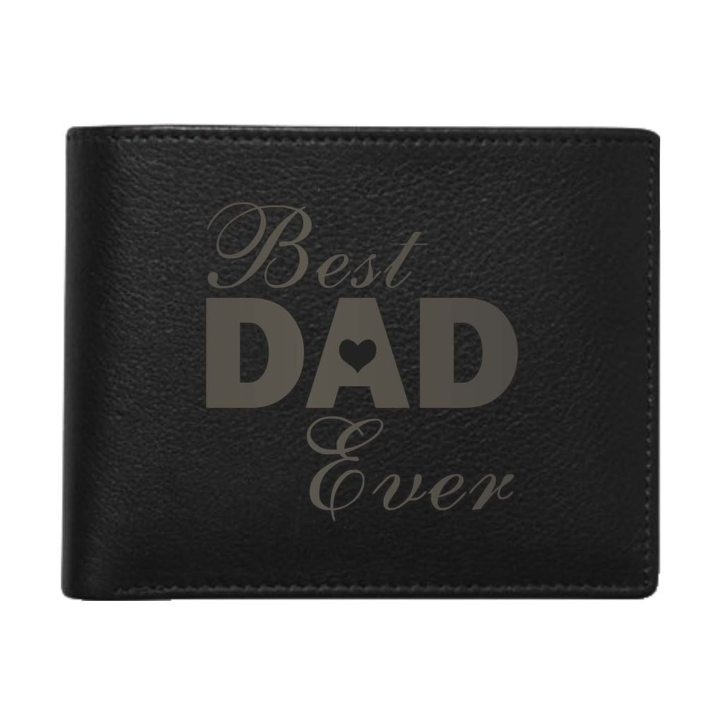 Best Dad Ever Men's Leather Wallet