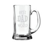 Funky Best Dad in the World Beer Mug 1