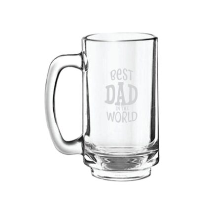 Funky Best Dad in the World Beer Mug 1