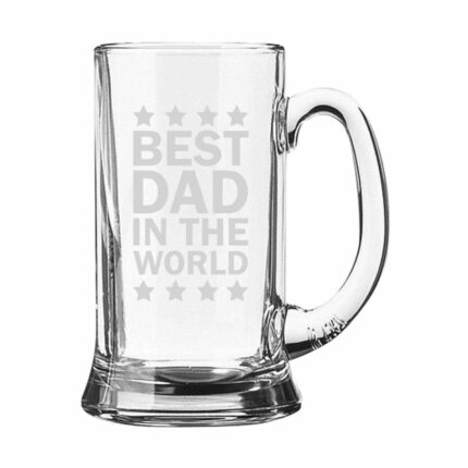 Engraved Best Awesome Dad Beer Mug Set of 4 - Image 6