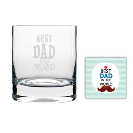 est Dad in the World Whiskey Glass