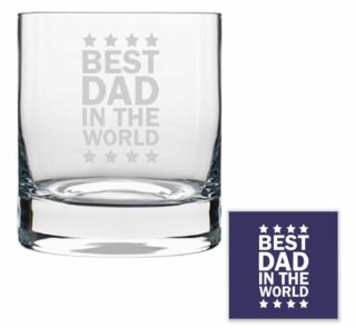 est Dad in the World Whiskey Glass
