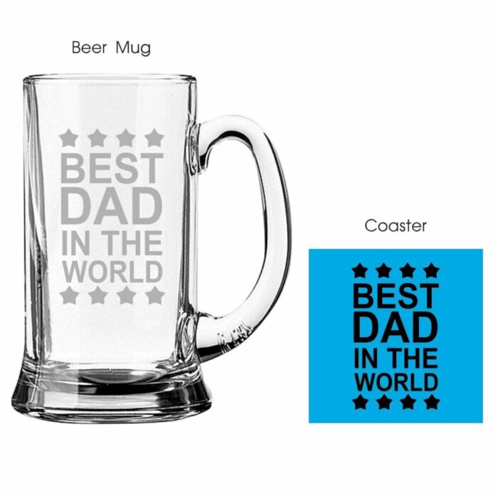 Best Dad in the World Beer Mug