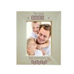 Best Dads Get Promoted To Grandpa Engraved Photo Frame