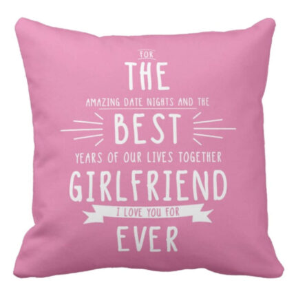 Best Girlfriend Love You Forever Cushion Cover