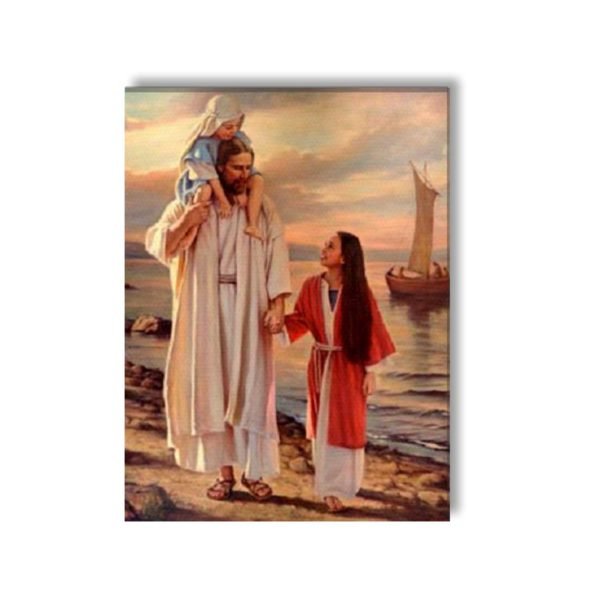 Lord Jesus With Children Wall Paintings Frame