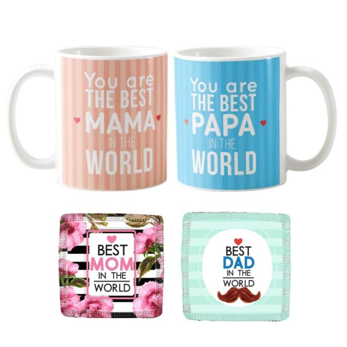 Best Mama Papa in The World Mug 1 KH2095 Best Mama Papa in The World Couple Coffee Mug