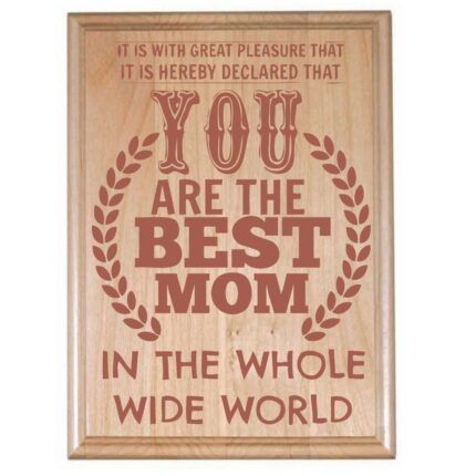 Most Beautiful Mom Engraved Plaque - Image 9