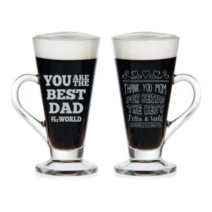 Best Mom Dad Engraved Tea Mugs