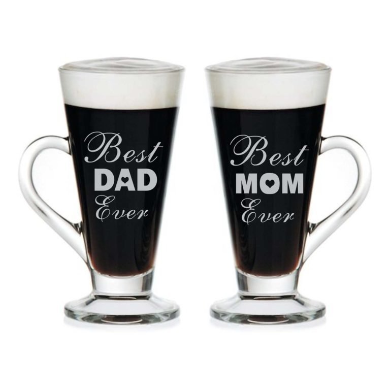 Best Mom Dad Ever Engraved Tea Mugs