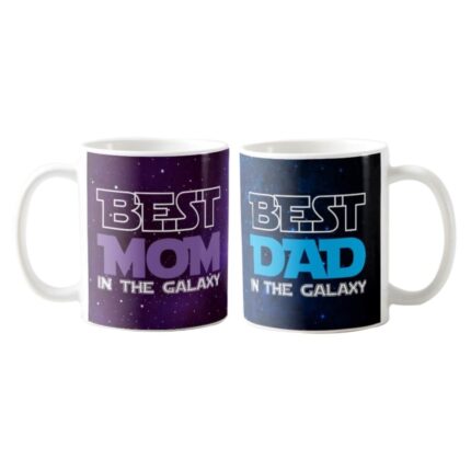 Best Mom Dad in the Galaxy Couple Coffee Mug - Image 2