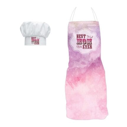 Floral Best Mom Ever Apron - Image 4