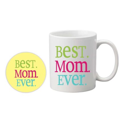 Gifts for Mom, Colorful Best Mom Ever Mug