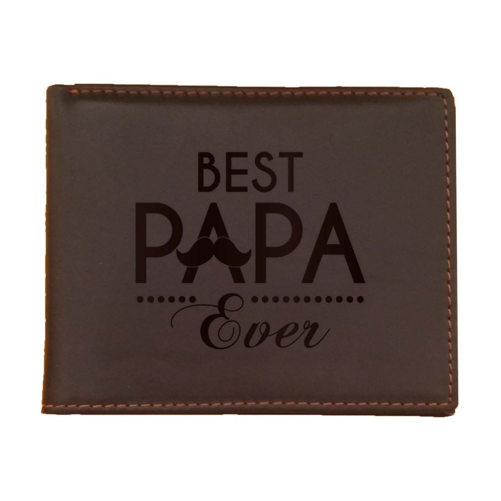 Best Papa Ever Men's Leather Wallet