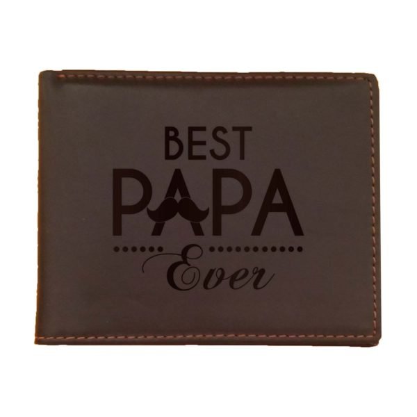 Best Papa Ever Men's Leather Wallet