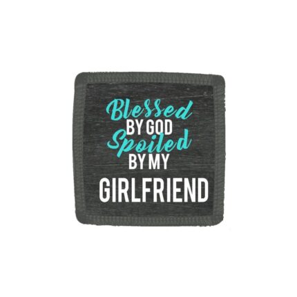 Engraved Blessed By God Spoiled By My Girlfriend Beer Mug - Image 3
