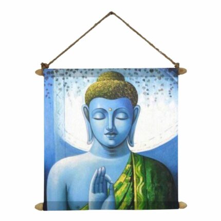 Blissful Buddha Canvas Scroll
