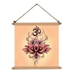 Blissful Om Canvas Scroll