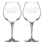 Bonded by Love Personalized Engraved Wine Glass