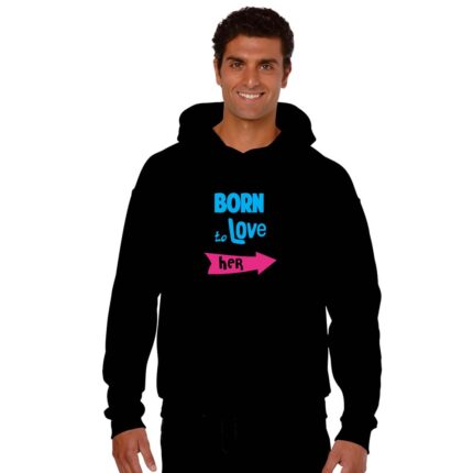 Born To love Couple Sweatshirts - Image 3