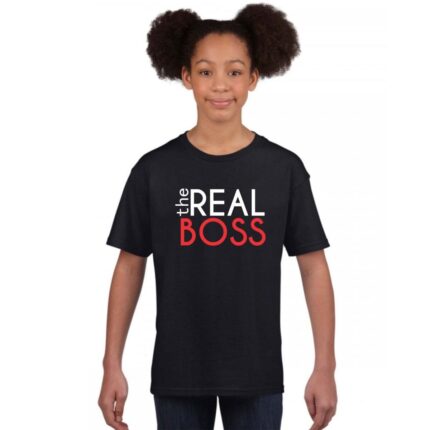 Boss - Real Boss Mom and Kids Family T-shirt - Image 16
