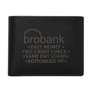 Bro Bank Men's Leather Wallet for Brother