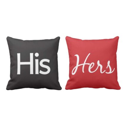 Charming His And Hers Couple Cushion Covers - Image 2