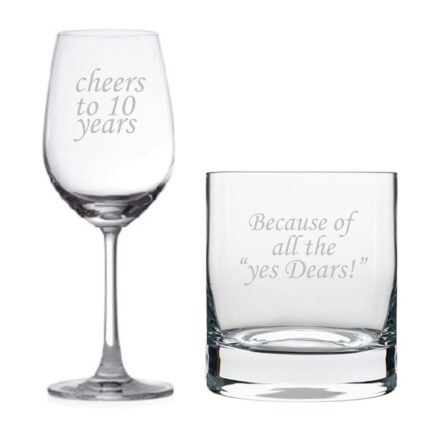 Cheers 10th Anniversary Whiskey and Wine Glass Set of 2 - Image 4