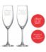 Cheers 10th Wedding Anniversary Champagne Flutes