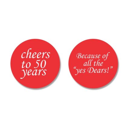 Cheers 50th Marriage Anniversary Wine Glasses Set of 2 - Image 10