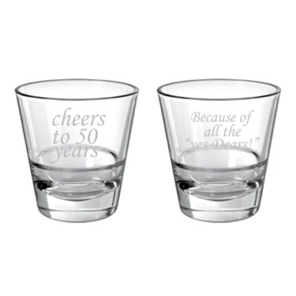 Cheers 50th Anniversary Whiskey Glasses - Image 3