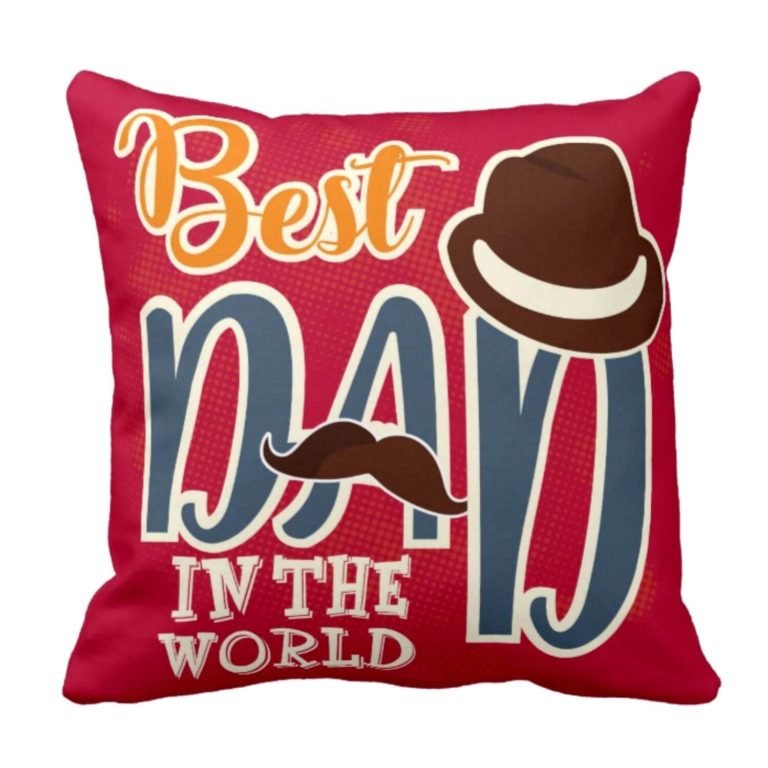 Chic Best Dad in the World Cushion Cover