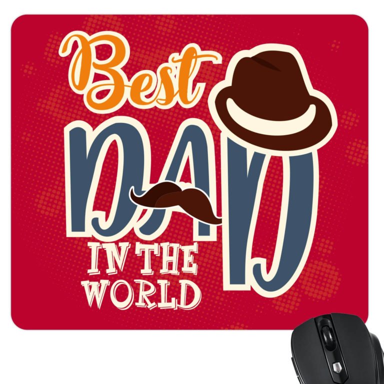 Chic Best Dad in the World Mousepad