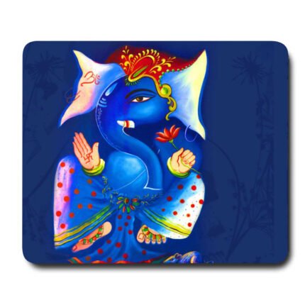 Blissful Lord Ganesha Mouse Pad