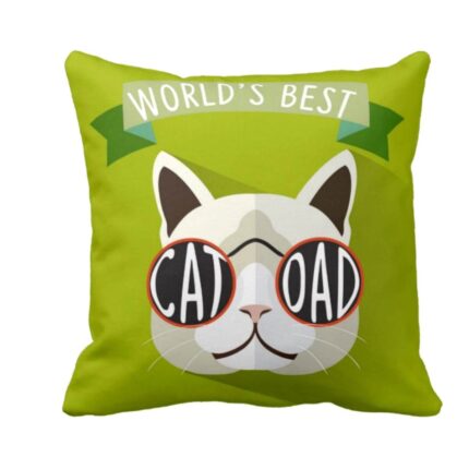 Cool World Best Cat Dad Cushion Cover