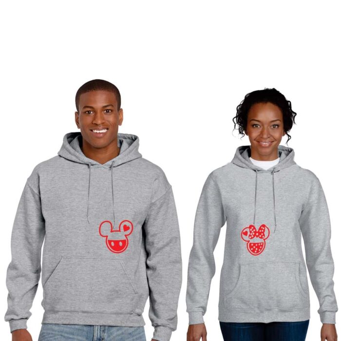 Cute Mickey and Minnie Couple Sweatshirts