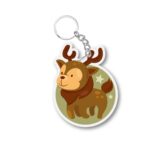 Cute Reindeer Christmas keychain