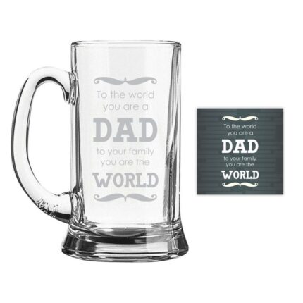 Dad World Beer Mug
