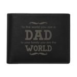Dad World Men's Leather Wallet