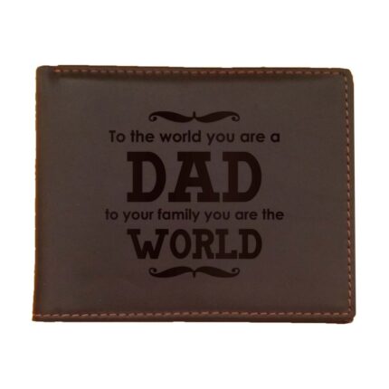Dad World Men's Leather Wallet - Image 2